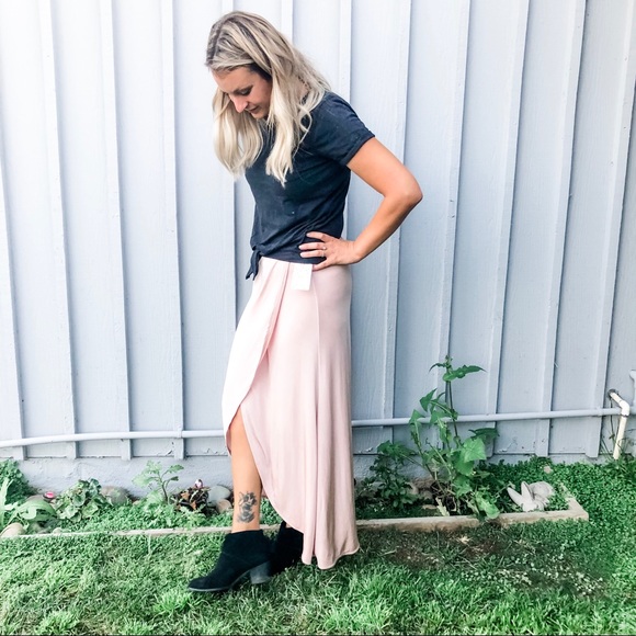Smoke Mirrors Faux Wrap Skirt | Poshmark